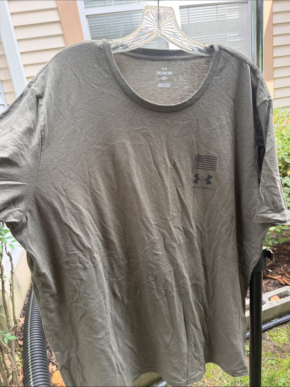 Under Armour Men’s Olive Short Sleeve Freedom Tee